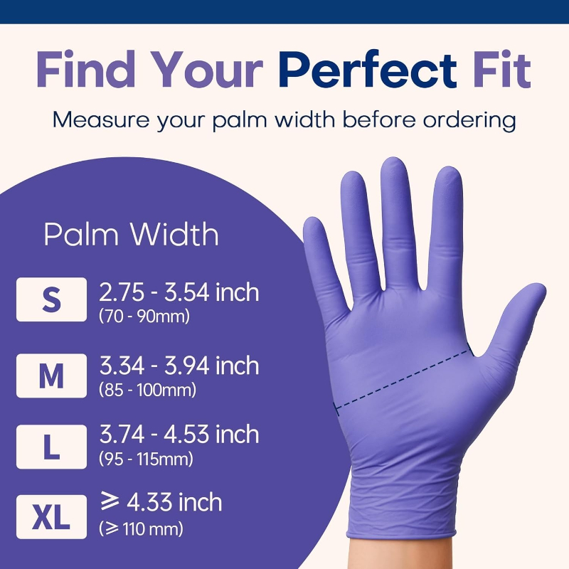 50/100pcs Purple Nitrile Glove - огляд і ціна Exam Glove Nitrile