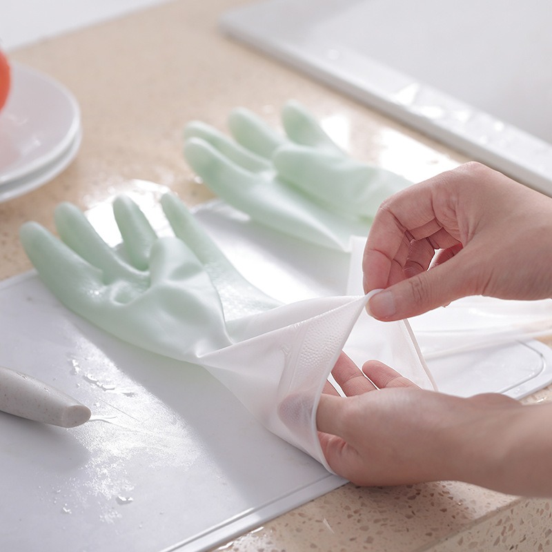 PVC Double Color Dishwashing G - огляд і ціна Dish Glove Rubber
