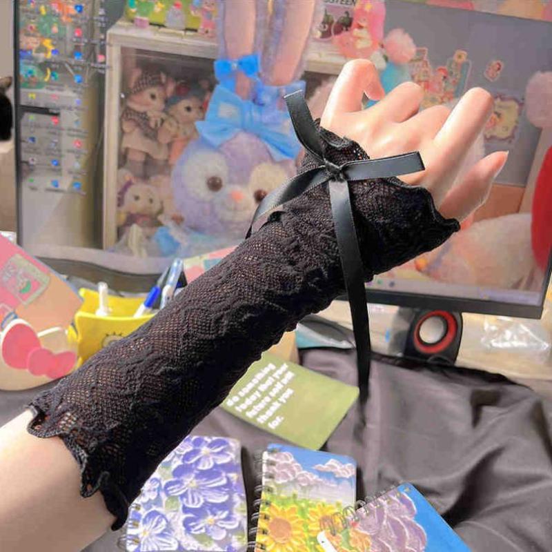 Women Gothic Mesh Fingerless G - огляд і ціна Fingerless Glove Knit