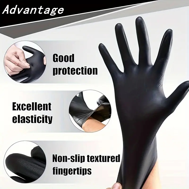20PCS Black Disposable Nitrile - огляд і ціна Latex Disposable Glove