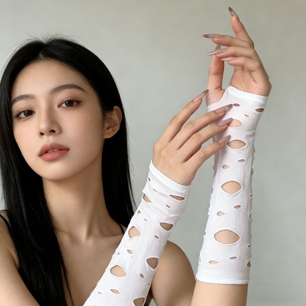 Sleeve Covers Ripped Arm Warme - огляд і ціна Fingerless Glove Knit