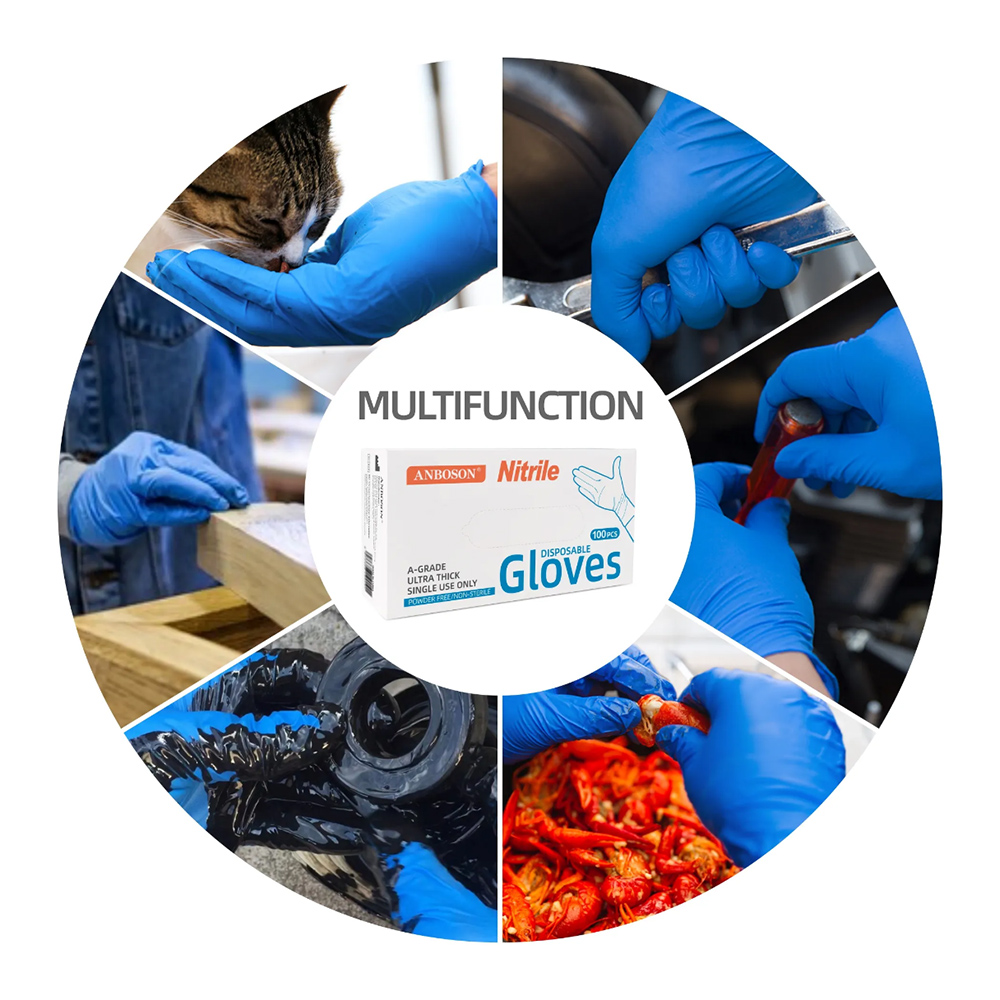 Nitrile Exam Gloves-Blue Latex - огляд і ціна Exam Glove Nitrile